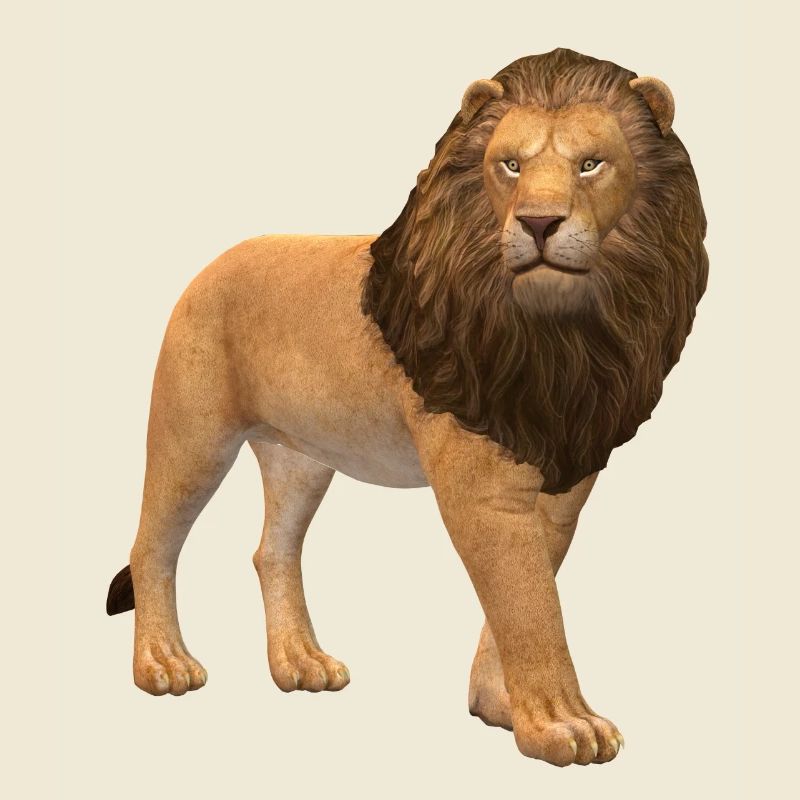3D Löwe