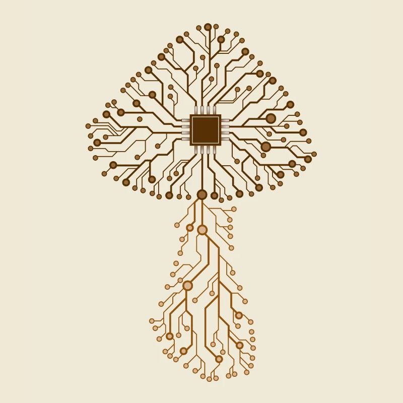 Magic Mushroom Psilocybin Circuit Board