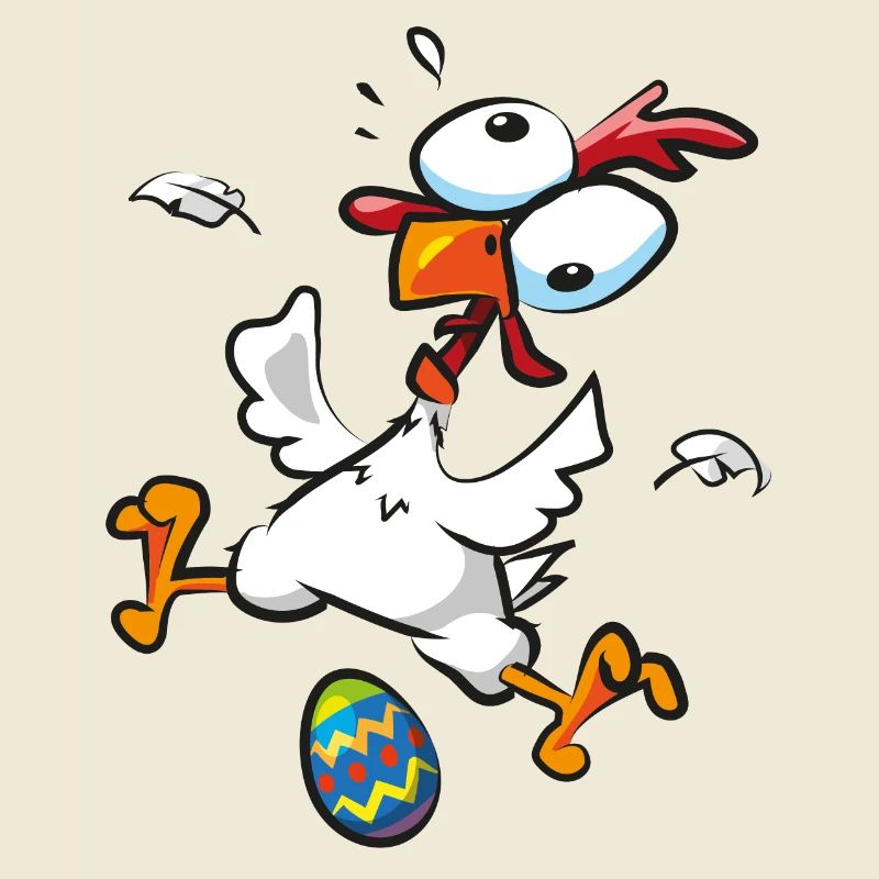 Easter Crazy Chicken Easter Egg Chickens