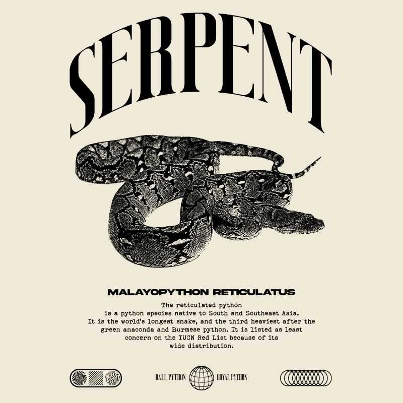 Python réticulé Reptile Keeper Streetwear