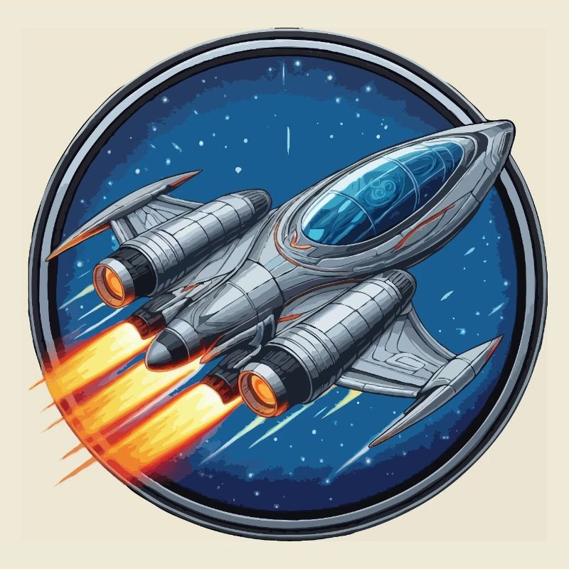 Spaceship silver small