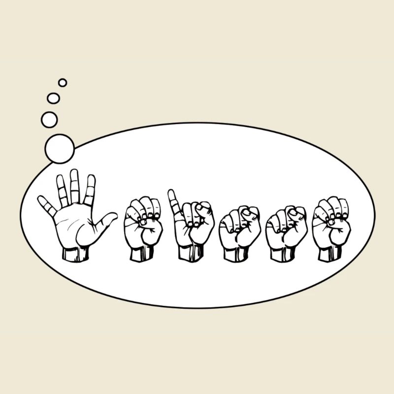 langage par gestes "merde"