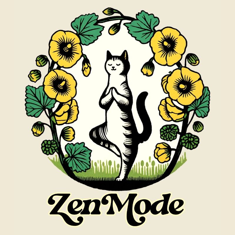 Chat Kitty en mode Zen