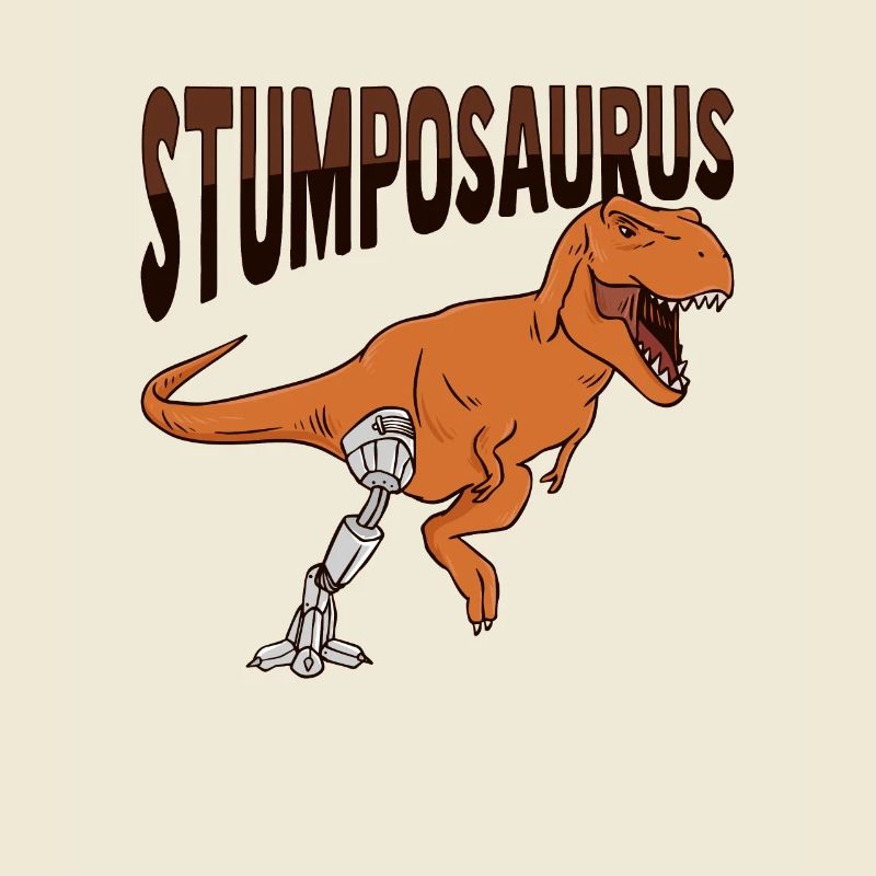 Prothèse de jambe amputée T-rex