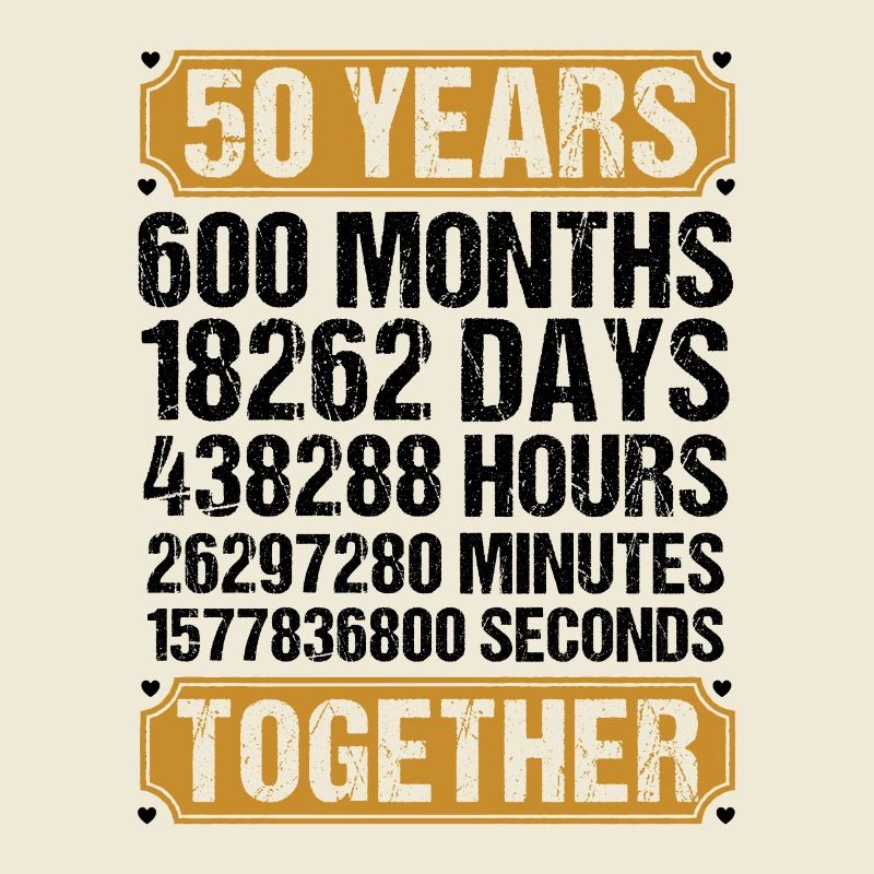 50. Hochzeitstag Ehemann Ehefrau Ehe