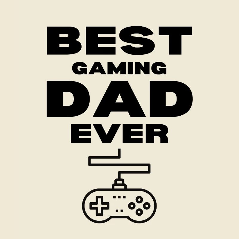 Best Gaming Dad Ever Game Controller Schwarz