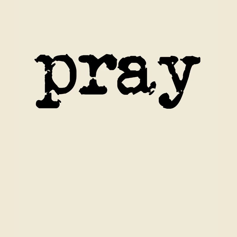 pray typewriter black