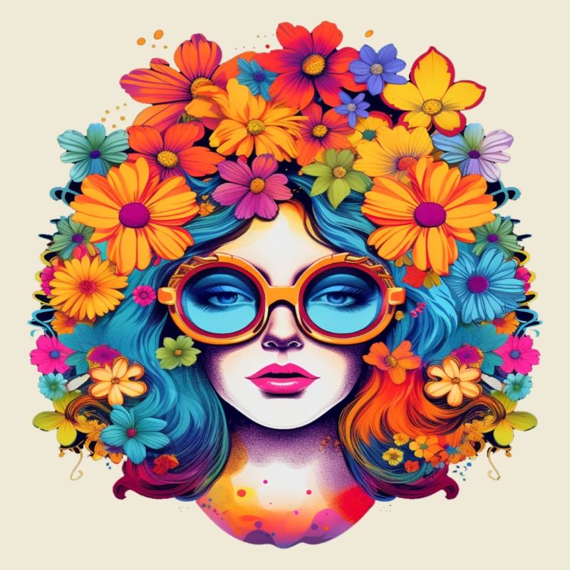 Flower Power Mädchen 8