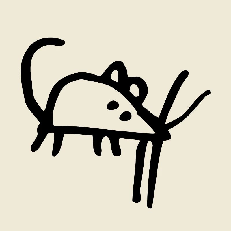 Souris douce (noir)