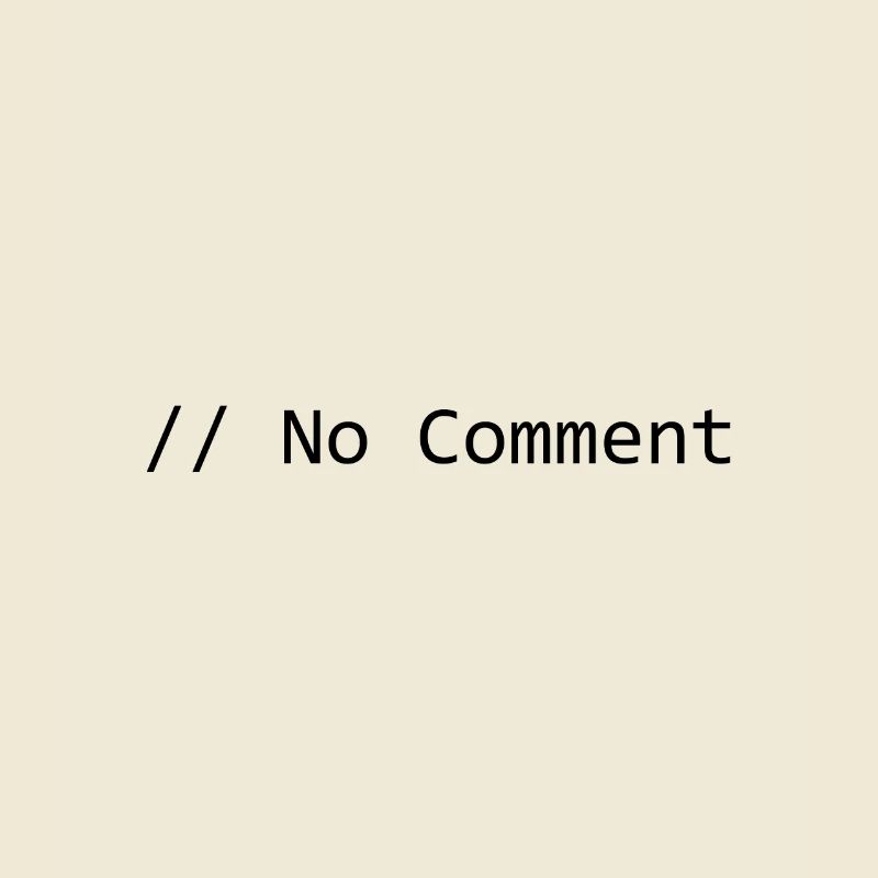 / * No Comment * /