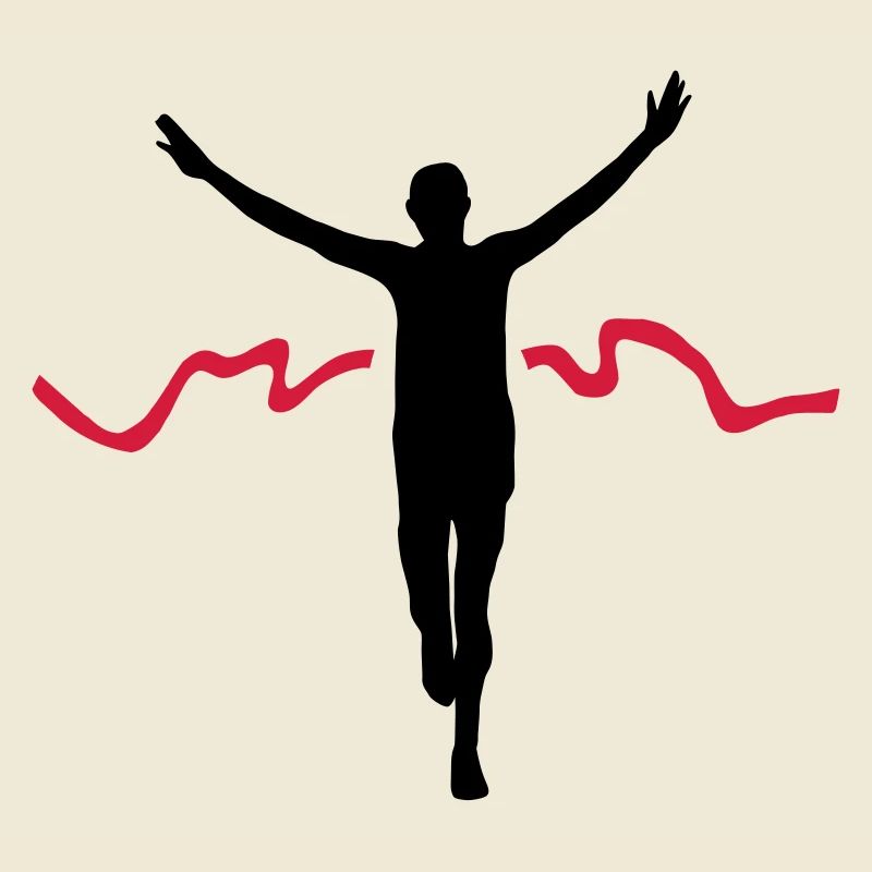 Runner Winner - Finisher - Silhouette