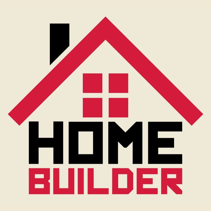 home home builder house build building logo de