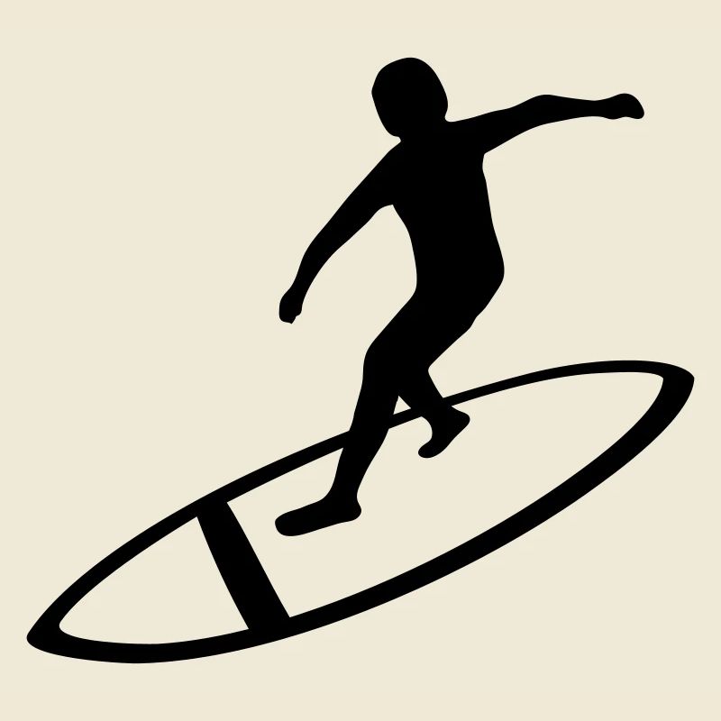 Hobby Surfer Silhouette