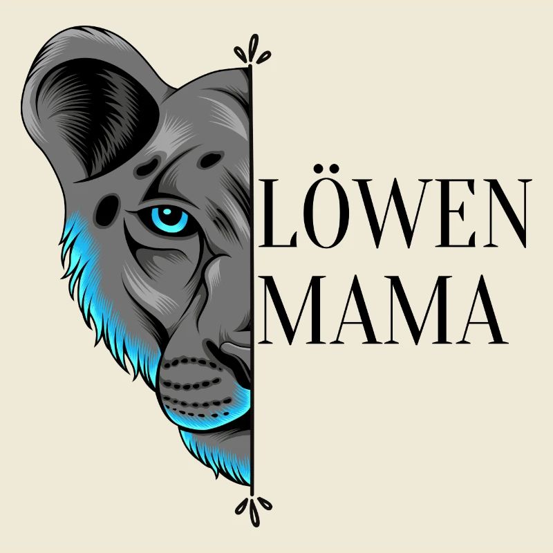 Löwenmama Mama Mutter Motiv Muttertag Geburtstag