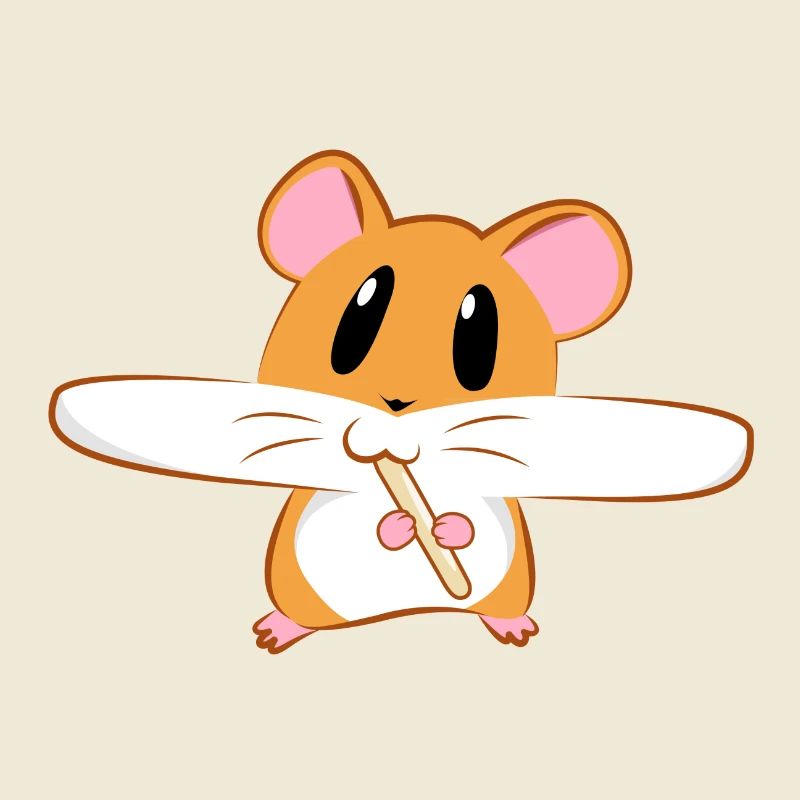 Hamster Eating Lollipop - Hamster eats lollipop