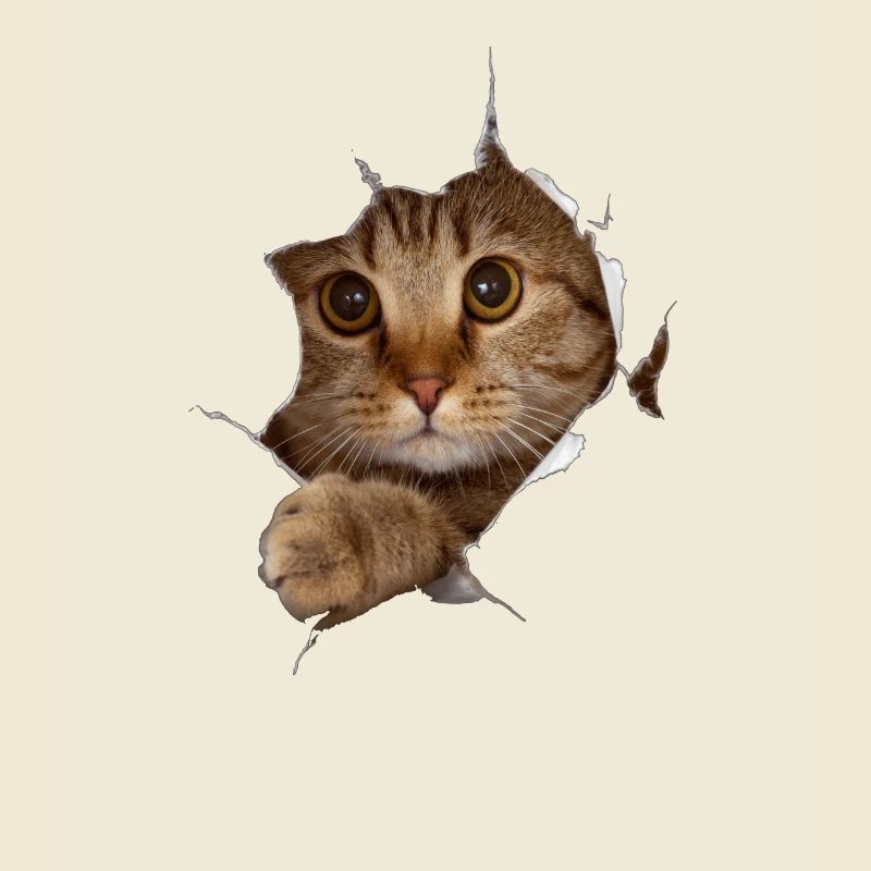 Chat 3D chaton doux - cadeau