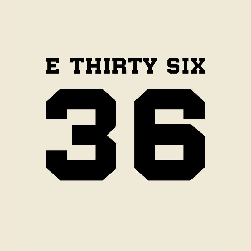 E36 E THIRTY SIX Black
