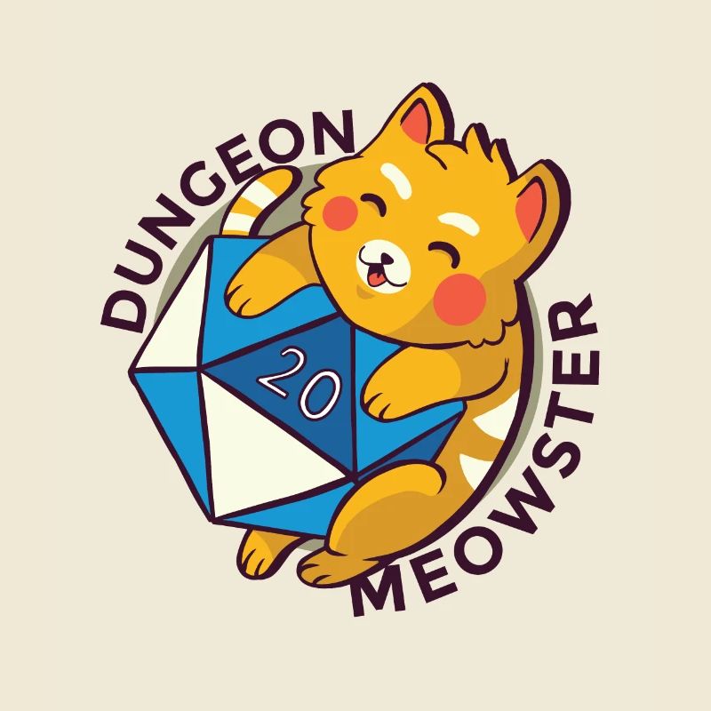 Dungeon Meowster Chat avec Dungeon Cube
