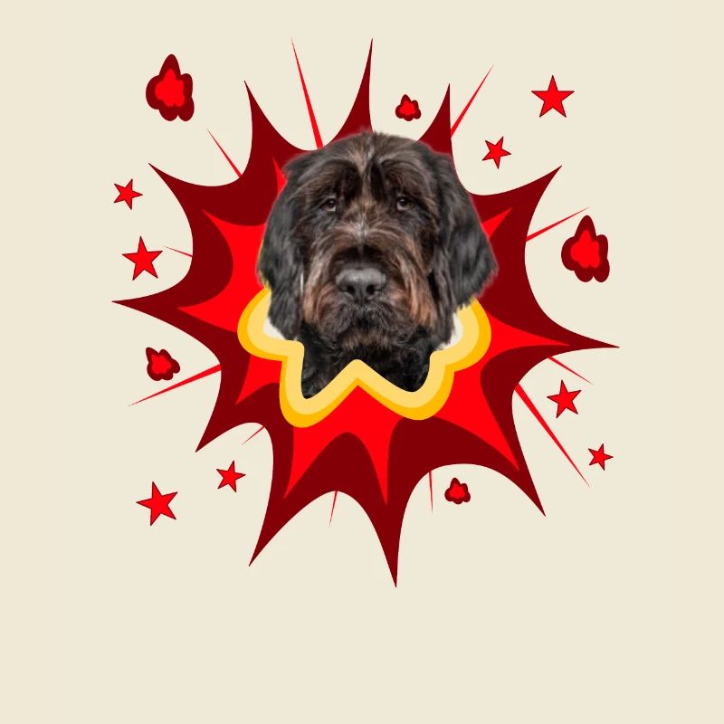 Comic Dog Design - Pow - German Wirehaired