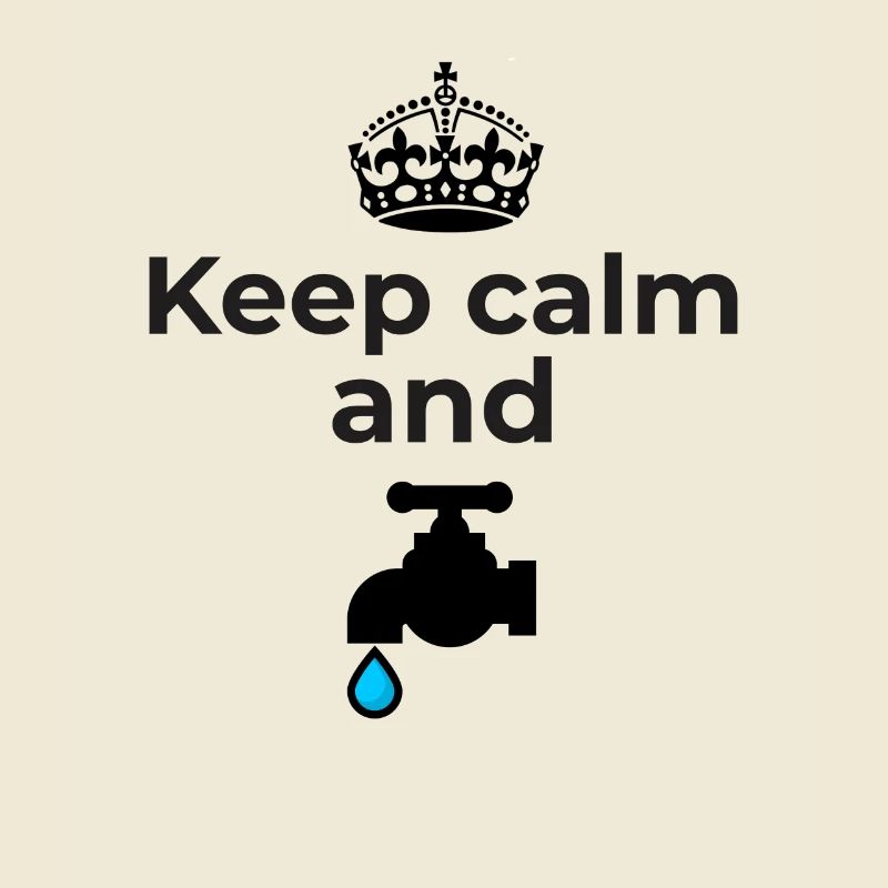 keep calm and water design