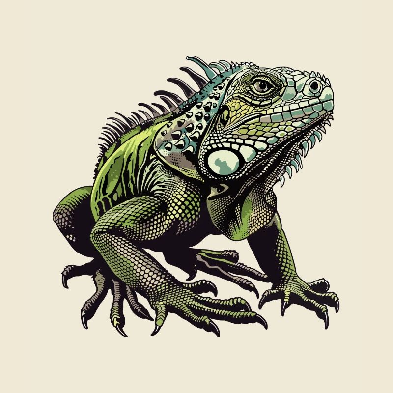 Graphismes d’iguane