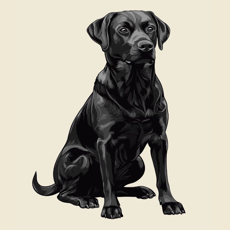 Schwarzer Labrador Retriever