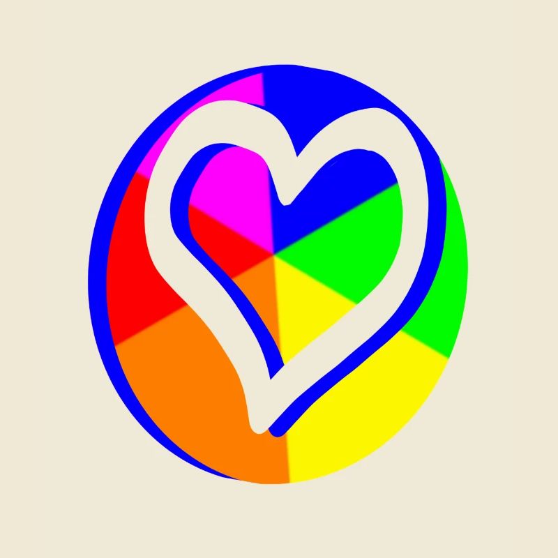 Progress Pride Flag Heart