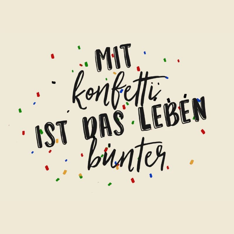 Mit Konfetti ist das Leben bunter