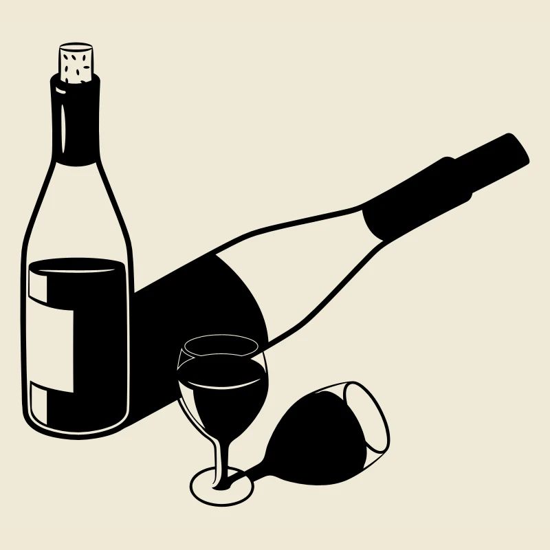 Wine wine bottle wine stylized