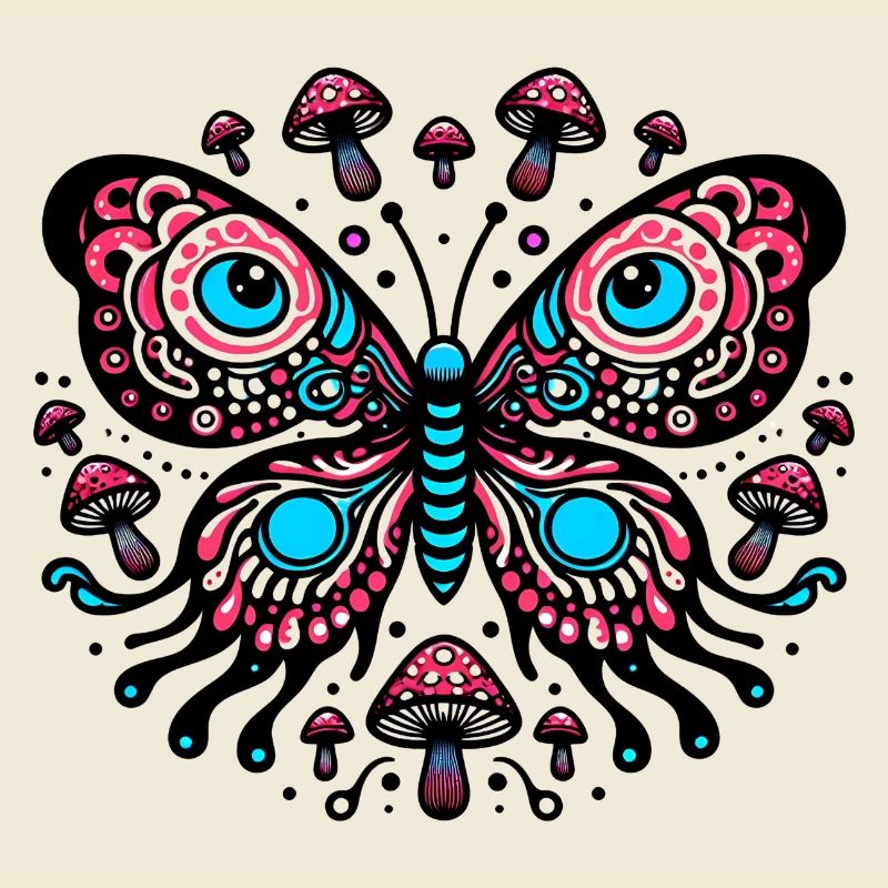 Papillon comique vibrant