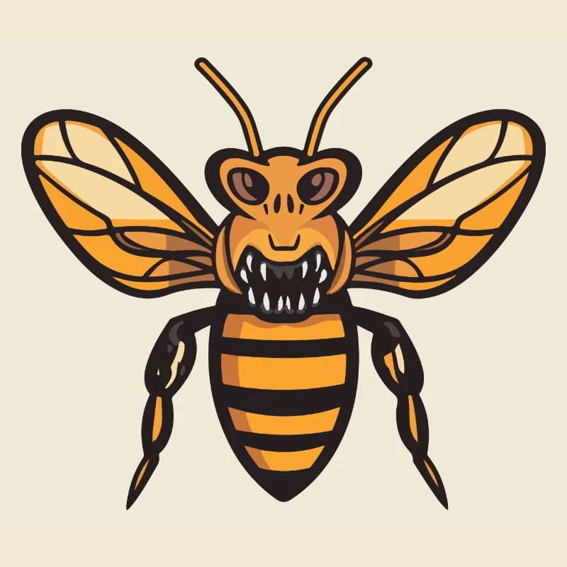 Bee Halloween Comic Funny