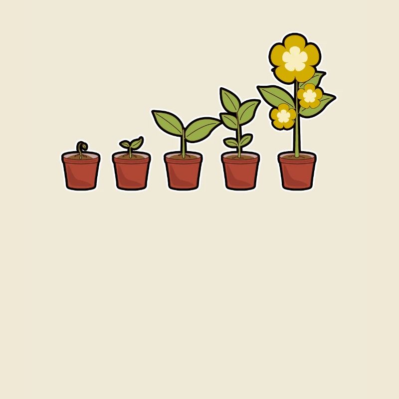 Evolution d'une fleur en fleurs dans le pot