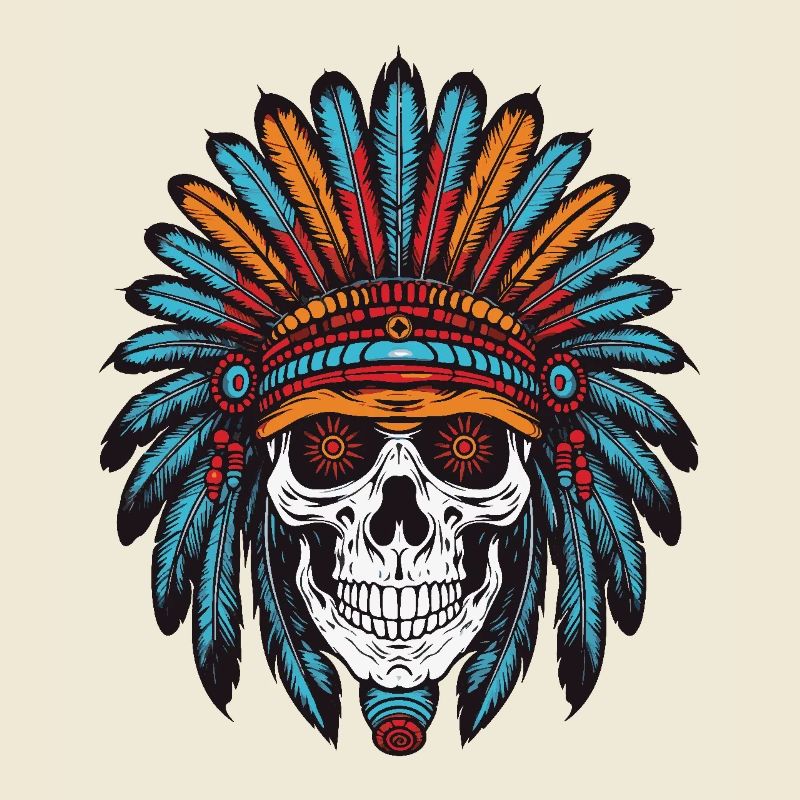 Apache Indian Chief Skull