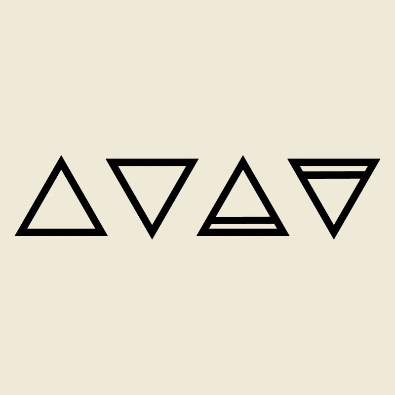 Elements, symbols, triangle, magic, occult
