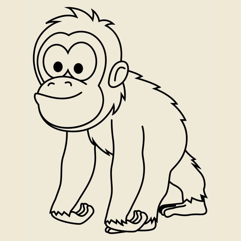 Orangutan monkey comic