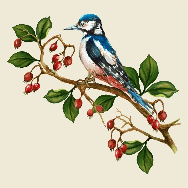Bunter Vogel