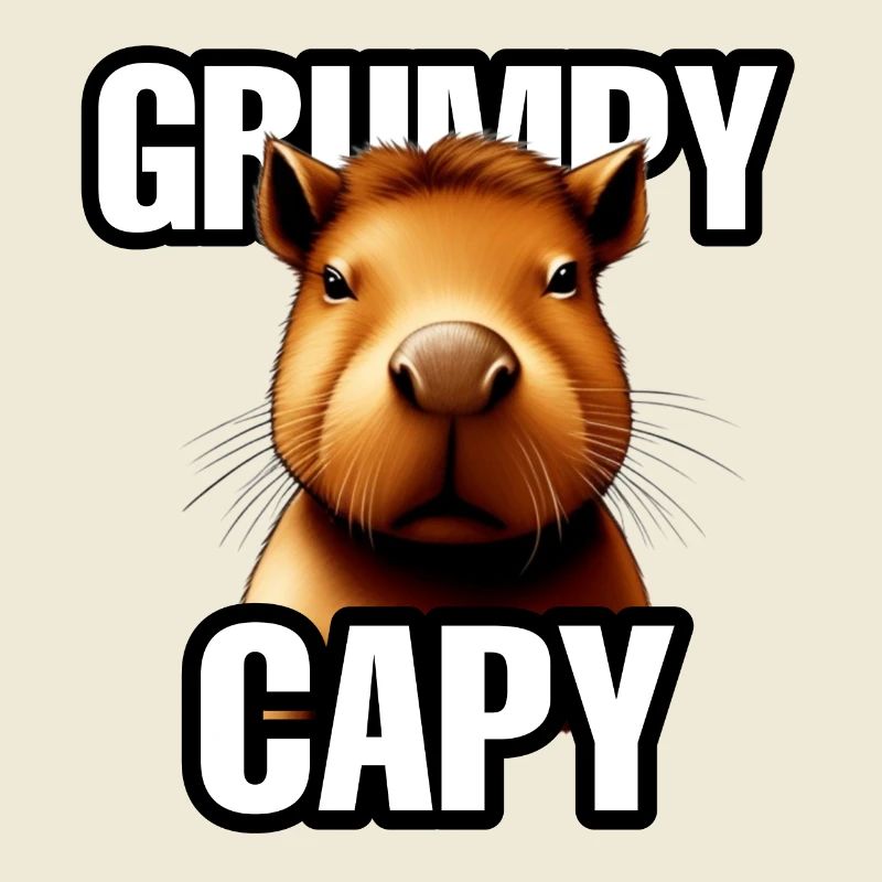 Grumpy Capybara - Ok I pull up Meme - Animal mignon