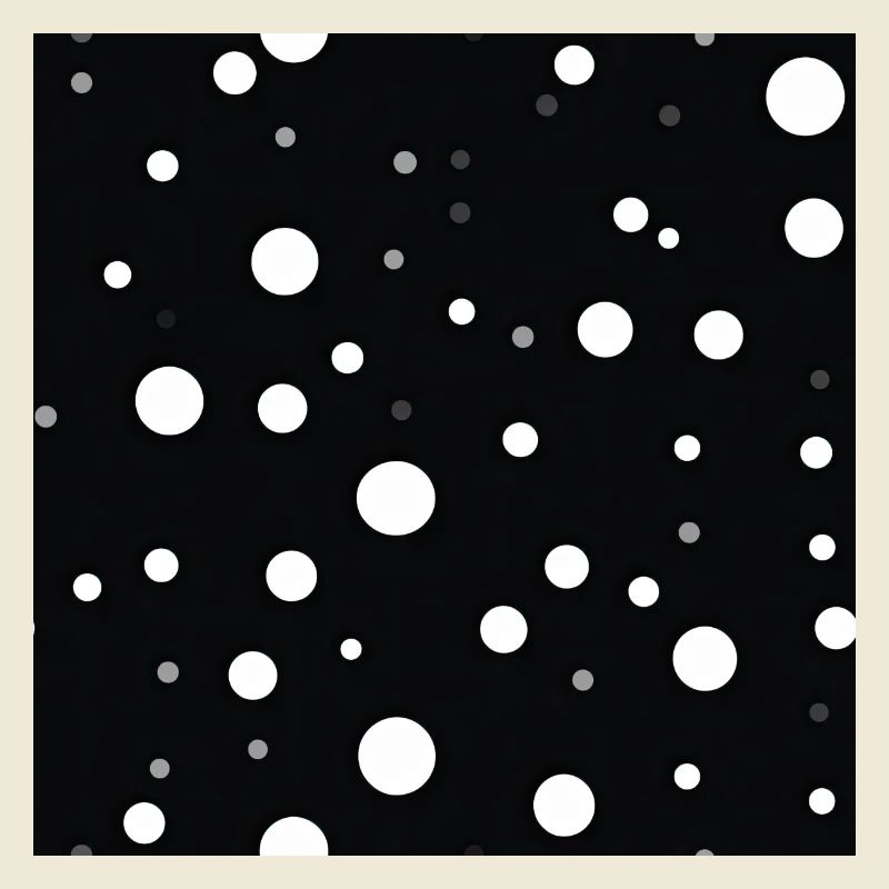 Black and White Dotty Pattern 2