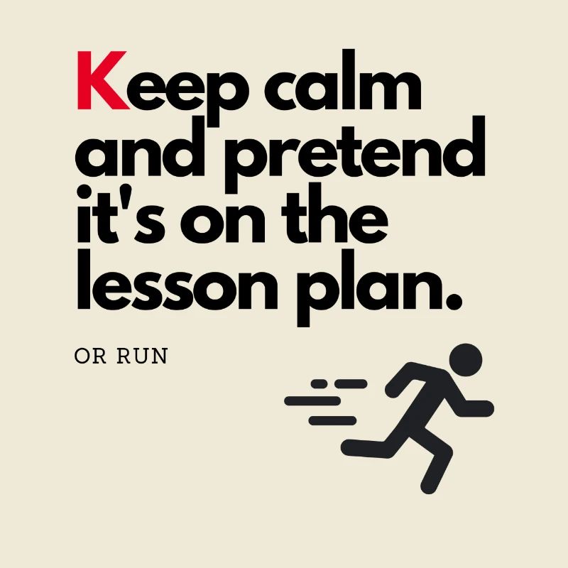 Ruhe bewahren oder rennen:)