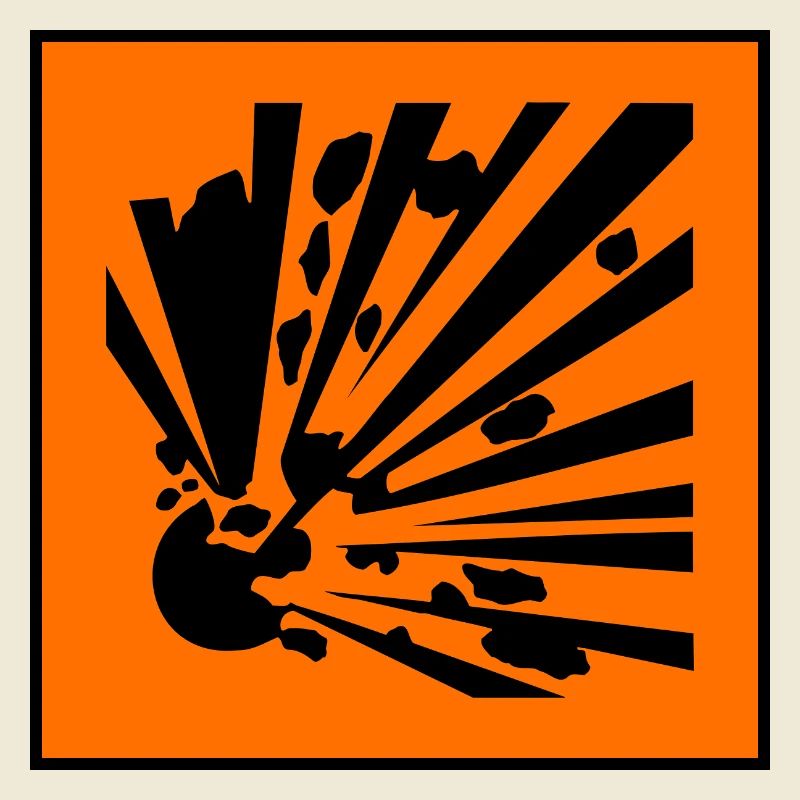 Symbole de danger explosif