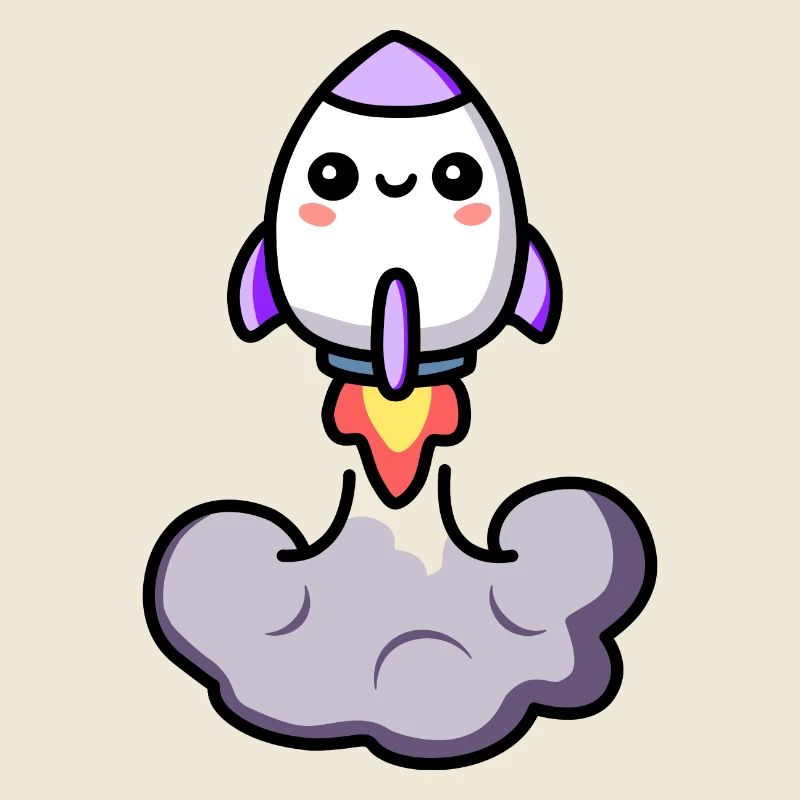 Cute Chibi Rocket Cute design for chibi fans
