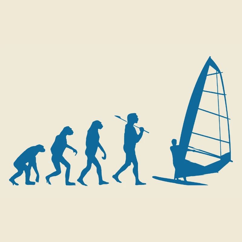 Windsurfing Evolution Windsurfer Wind Wasser