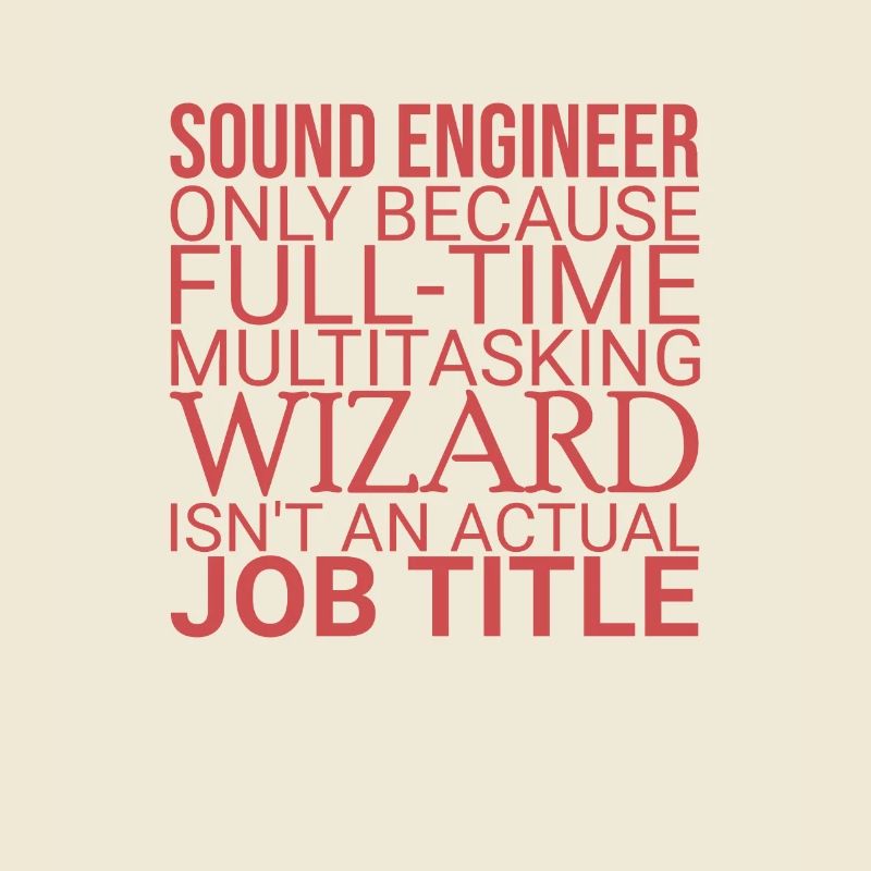 "Sound Engineer Wizard | Tontechnik"