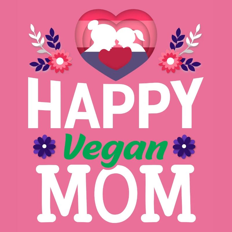 Glückliche Vegane Mutter