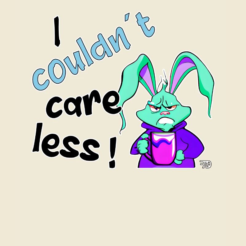 I couldn't care less. grim funny