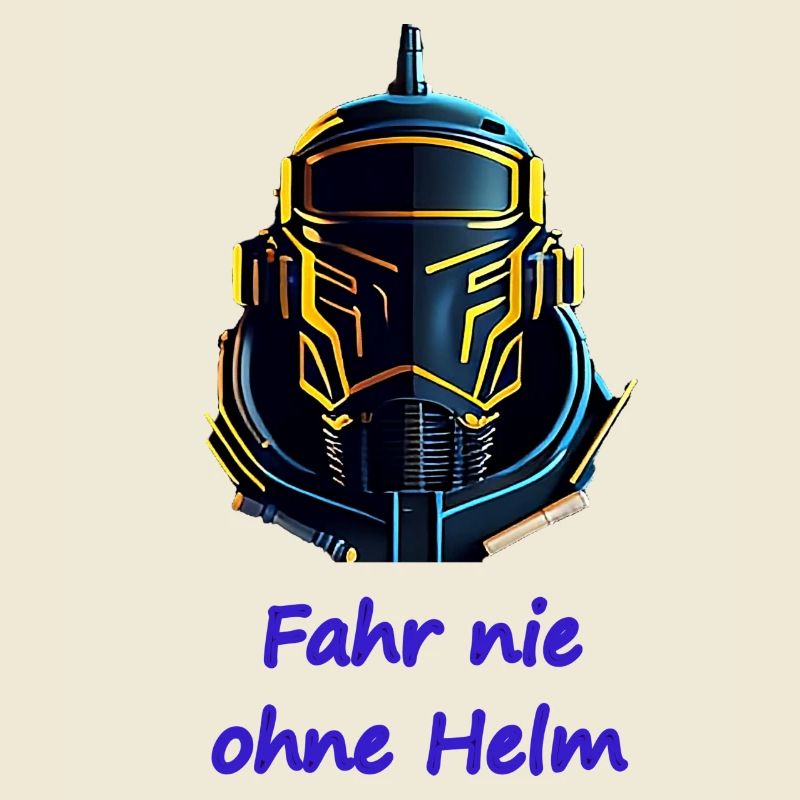 Never ride without a helmet