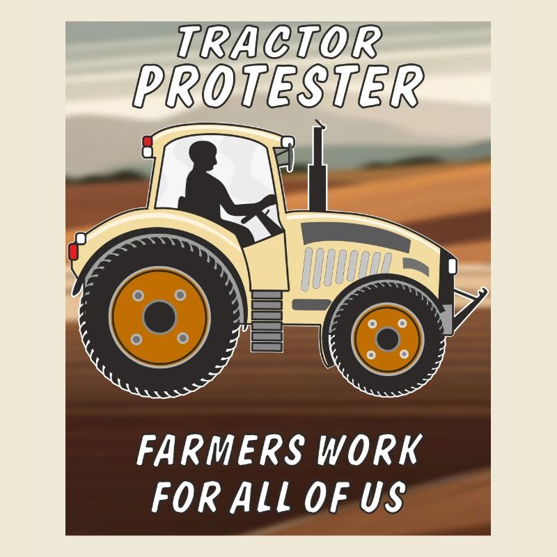 TRACTOR PROTESTER