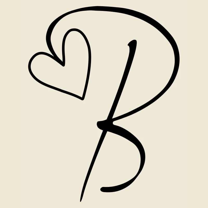 Buchstabe B Buchstabe-B Kalligrafie