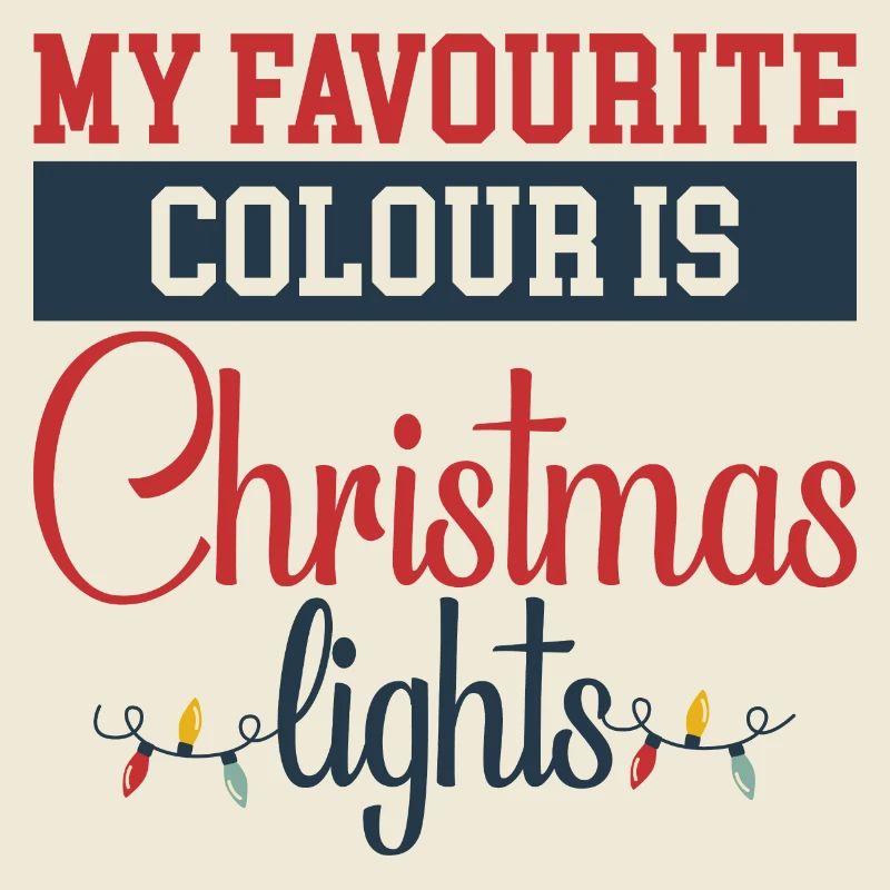 Weihnachtsdesign mit Lichtern