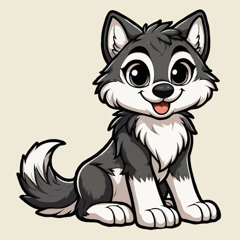 Mädchen-Wolf